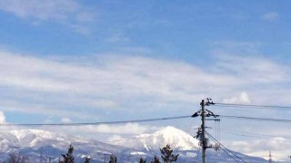 春の陽気の磐梯山