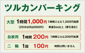 会津・鶴ヶ城の駐車場ならツルカンパーキング